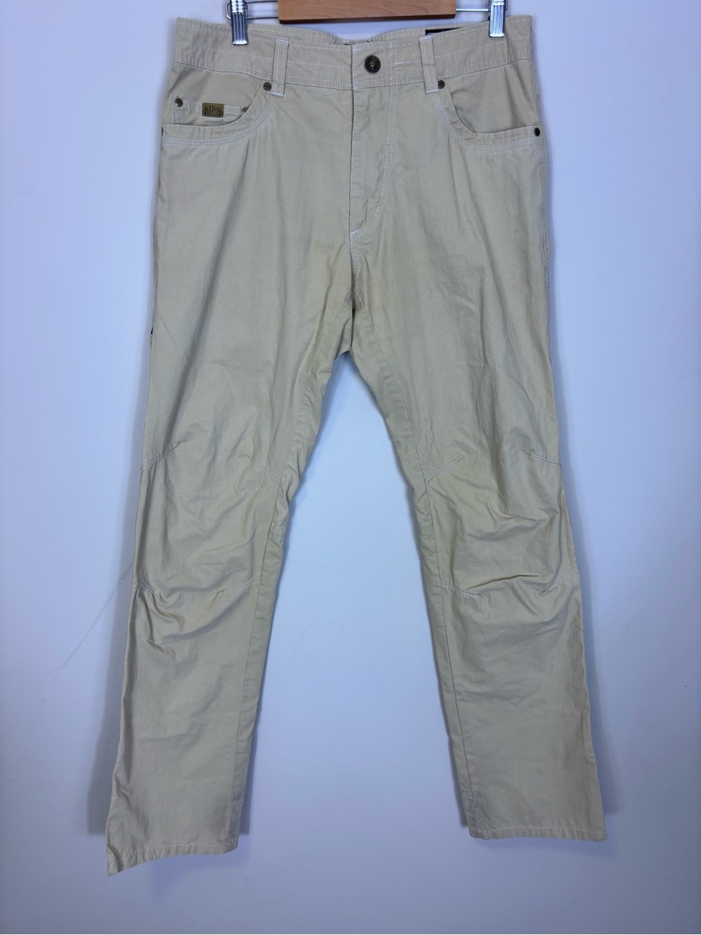 Kuhl Men's Light Tan Revolvr Lean Chino Pants Men’s 33 x 34” Inseam